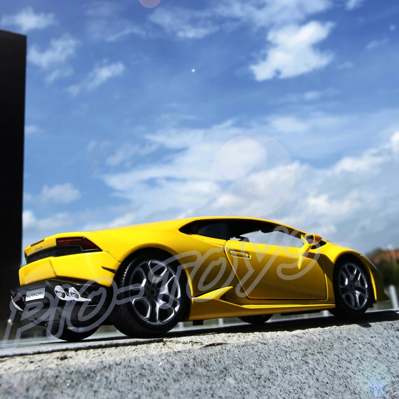 Christmas Gift Huracan LP610 1/18 Alloy Model Car Vehicle Scale Diecast Collection Roadster Steel Metal Luxury Present Toy | Игрушки и