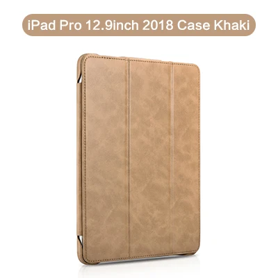 Khaki Для iPad Pro 12,9 магнитный стенд смарт-чехол для нового Pro 12,9 дюймов Простота pu кожаный чехол для нового Apple iPad Pro 12,9" - Цвет: Khaki