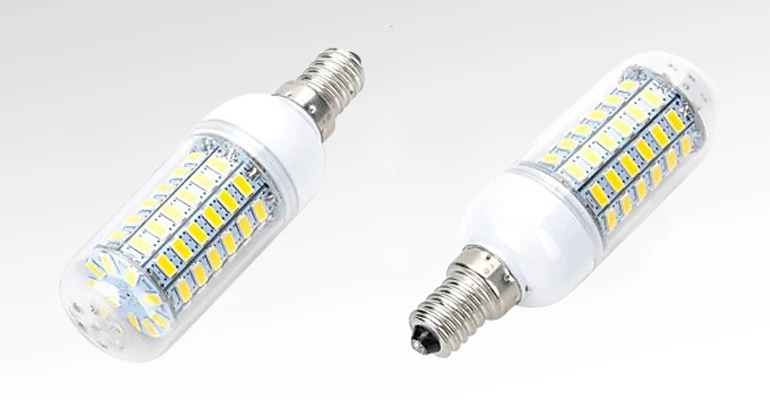 E27 светодиодный светильник E14 светодиодный лампы SMD5730 110V 220V лампы кукурузы 24 36 48 56 69 72 светодиодный s люстры лампы в форме свечи светодиодный светильник для украшения дома