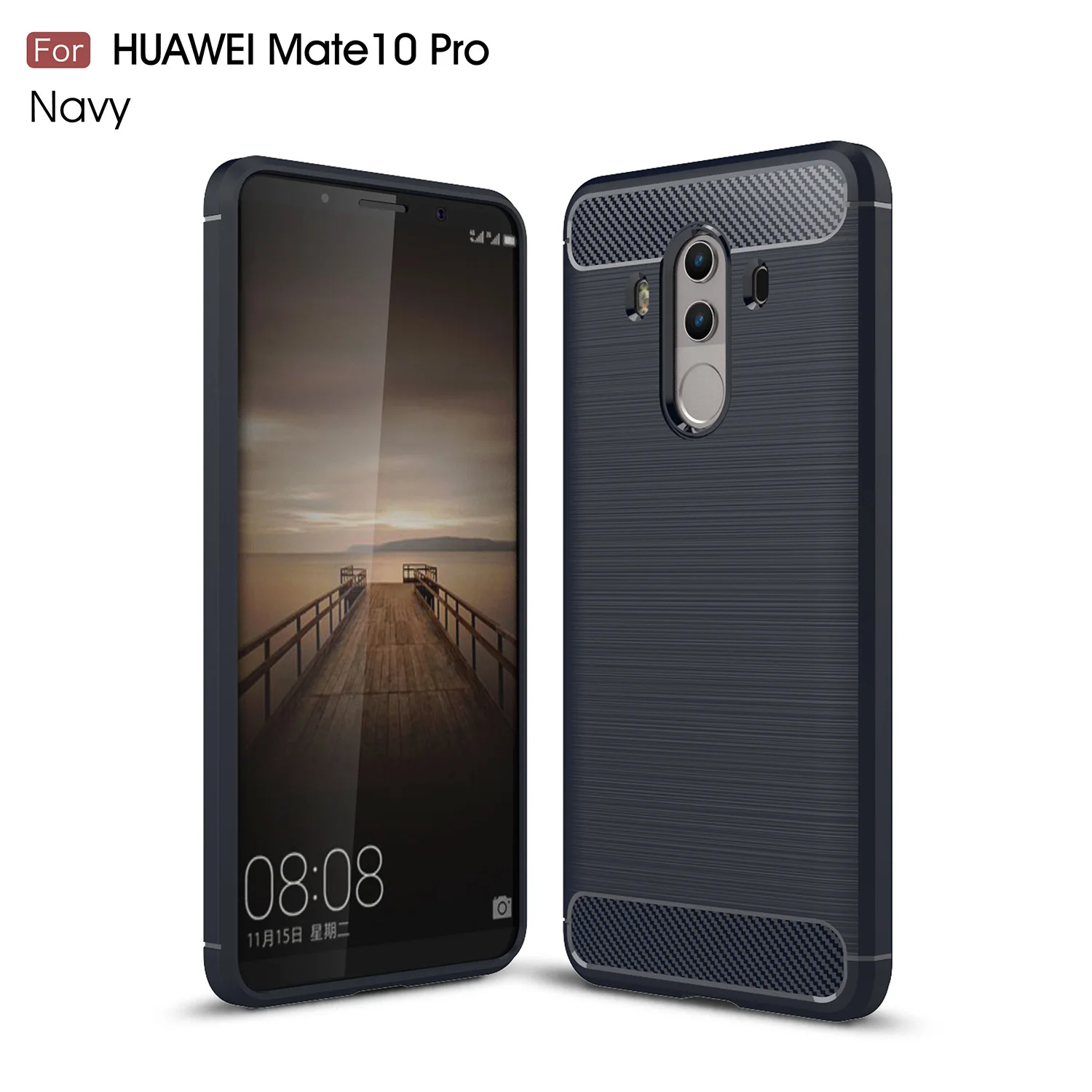 Карбоновый армированный чехол huawei mate 10 Pro Lite TPU Мягкий силиконовый для fundas coque |