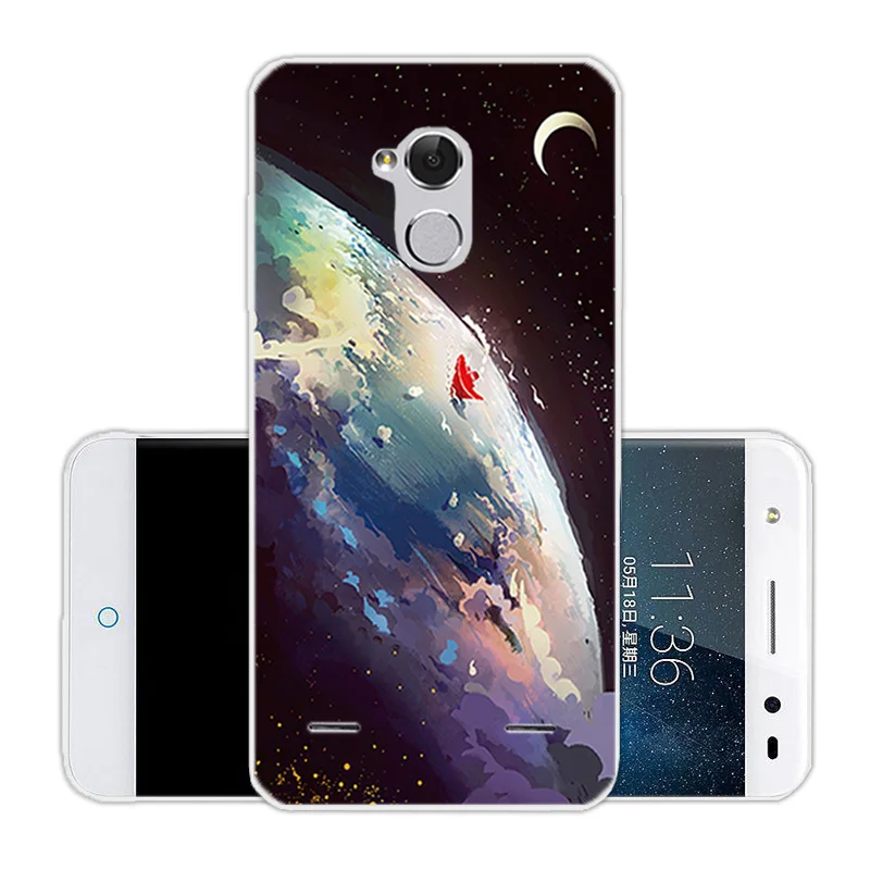 Для ZTE Blade V7 Lite Зеленый чехол для телефона прозрачные мягкие силиконовые чехлы 5 0