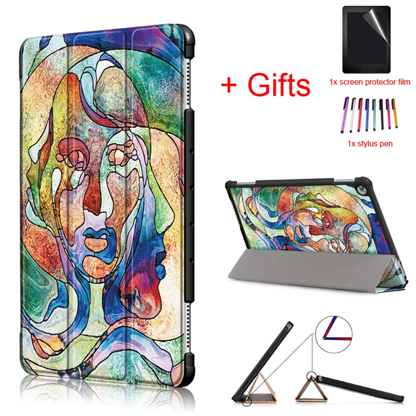 Ультратонкий магнитный чехол для планшета Huawei MediaPad M5 lite 10 1 7 9 9|Чехлы планшетов и