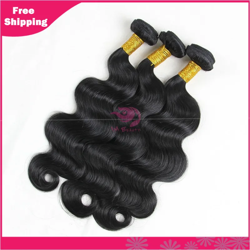 The global drop shipping Unprocessed 6A brazilian virgin hair body wave bundles human weave Brazilian w |