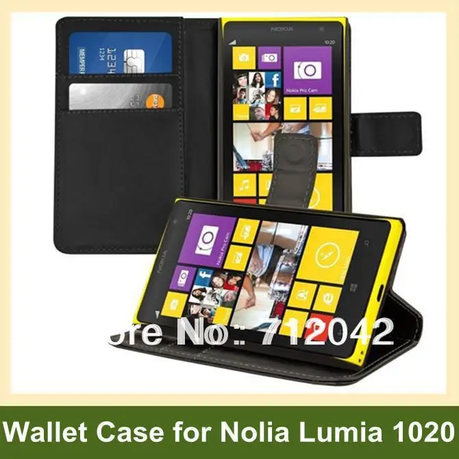 Новое поступление кожаный чехол бумажник для Nokia Lumia 1020 складной книжка
