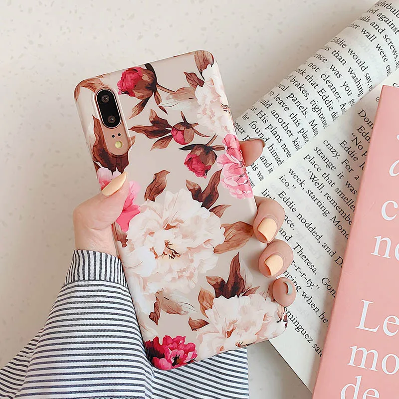 YC5706 Чехол для телефона LOVECOM для huawei mate 30 Lite P20 P30 Pro Lite mate 20 Lite Pro винтажный красивый цветок мягкий IMD полный корпус задняя крышка - Цвет: YC5706