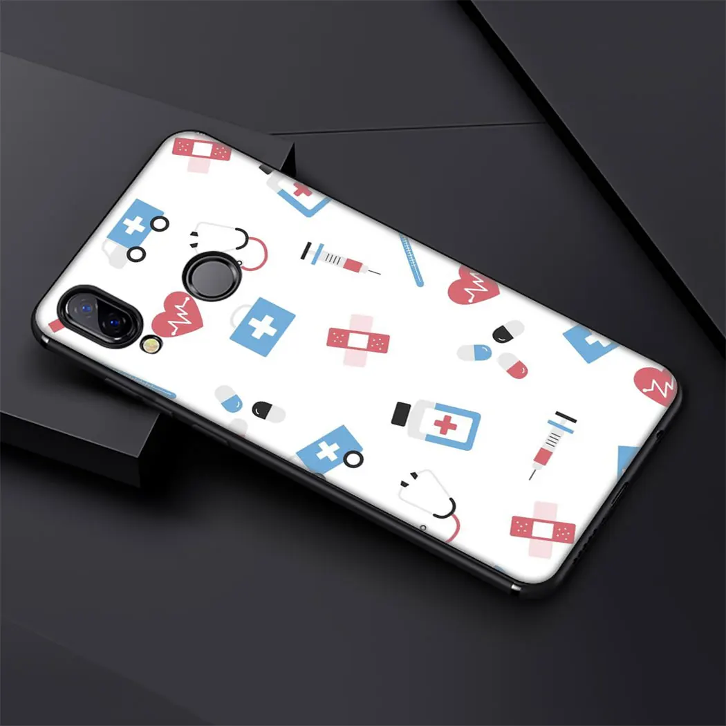 IYICAO Nurse Medicine Health Heart Soft Phone Case for Huawei Mate 10 20 Lite Pro Nova 2i 3 3i 4 Cover |