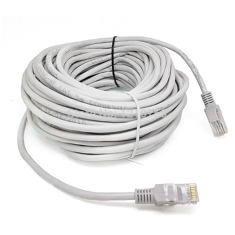 16. 4 фута/5 м RJ45 CAT5 CAT5E Ethernet Интернет LAN Сетевой кабель Серый Новый Бесплатная