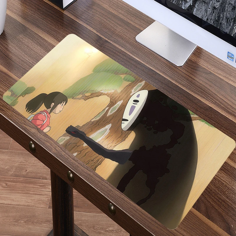 

SIANCS Large Anime Mousepad Spirited Away Pattern Laptop Desk Mat Big Rubber Gamer Keyboard Pad Accessories Non-Slip Table Mat