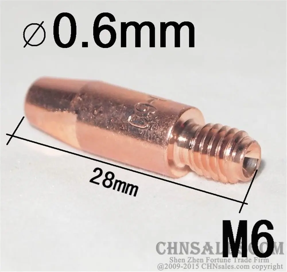 CHNsalescom 22 шт. MB 25AK MIG/MAG сварочный пистолет Контактный наконечник 0 6x28 для газовой