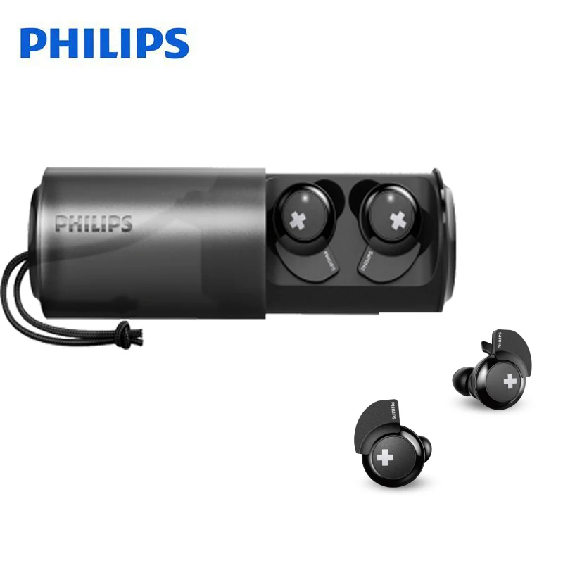Оригинальная Беспроводная Спортивная гарнитура Philips SHB4385 с Bluetooth 4,1 литий-полимерный регулятор громкости для Galaxy Note 8 S9 S9 Plus
