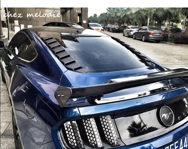 ММД GT ABS Матовый Черный заднего окна декоративные отверстия выхода воздуха, диффузор затвора для- Ford mustang 2,3 т 5.0L