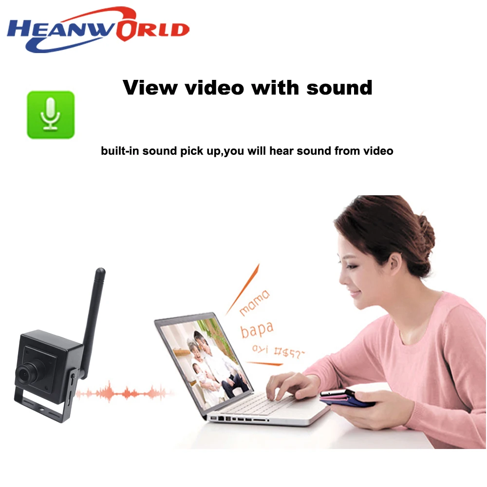 Мини HD Wifi IP камера 2.0MP 1080P Беспроводная сетевая камера P2P маленькая камера ONVIF CCTV камера безопасности iPhone Android приложение