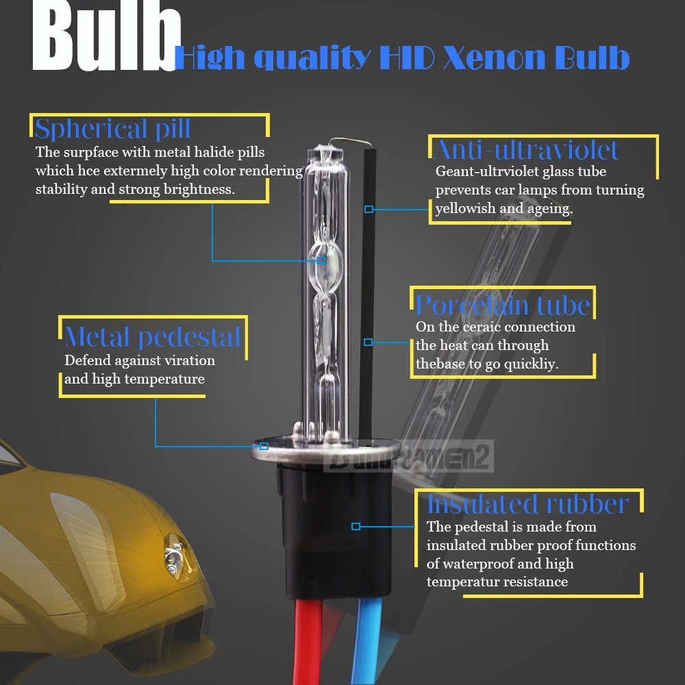 Buildreamen2 55W H1 H3 H7 H8 H11 881 9005 HB3 9006 9012 HID ксеноновый комплект переменного тока тонкая