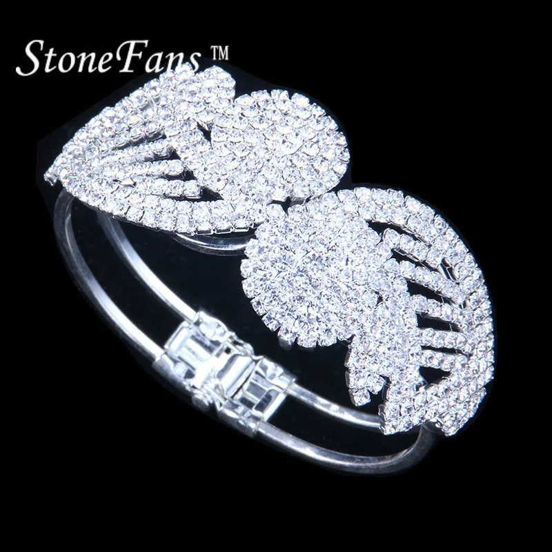 Браслеты StoneFans из нержавеющей стали с кристаллами для женщин оптовая продажа