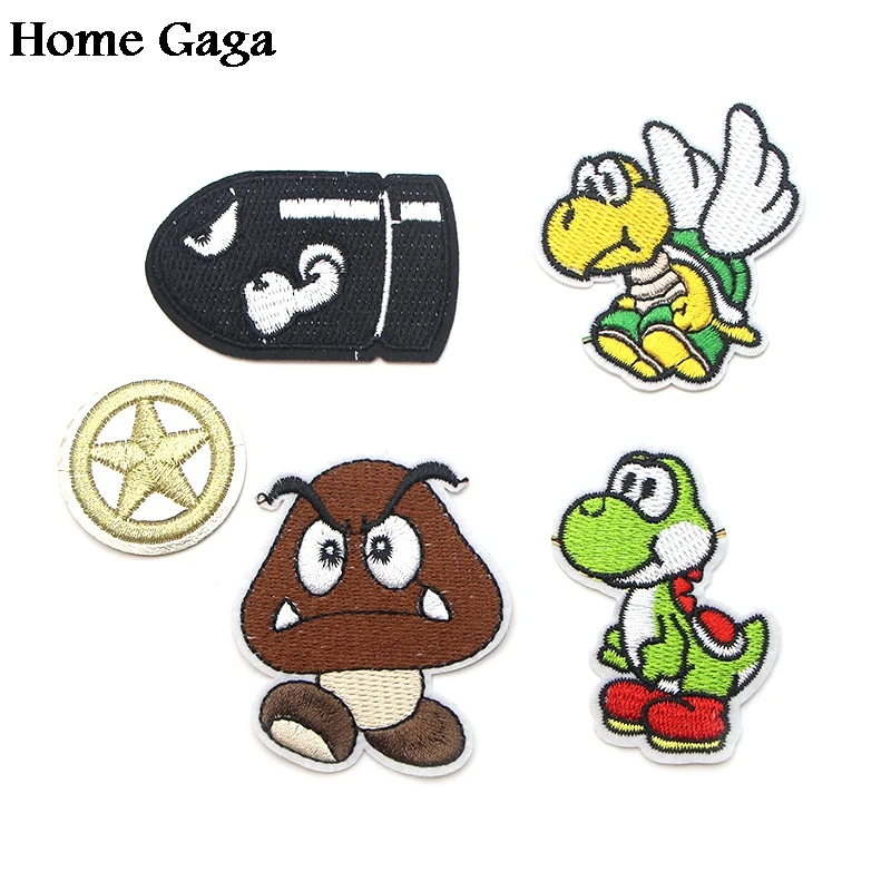 Homegaga мультфильм сантехник нашивки вышитые значки железо на шитье pour Одежда diy