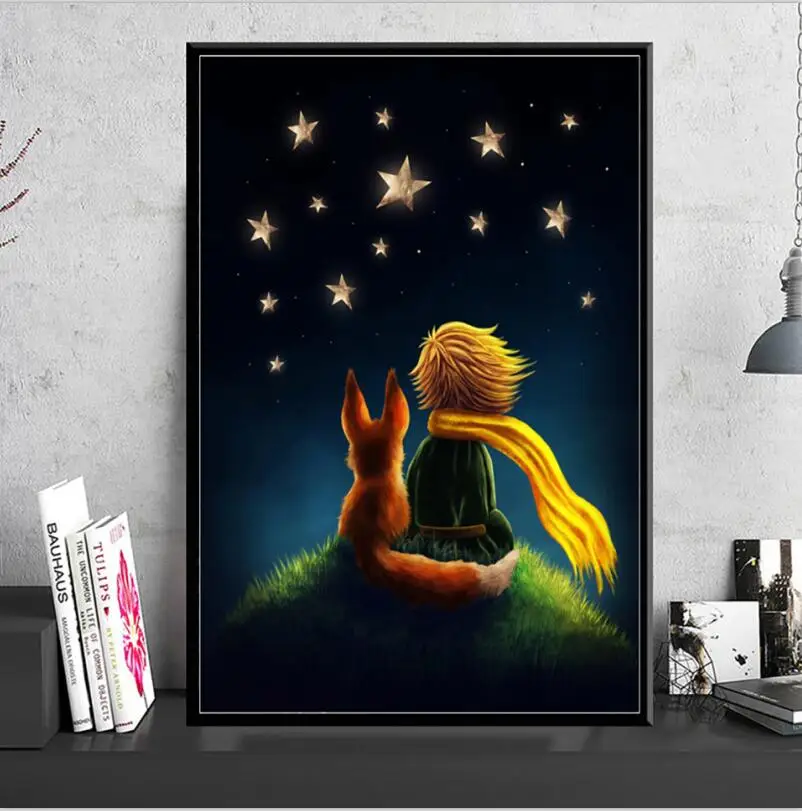 Home Decor Печать холст картина 1 штук Маленький принц настенный киноплакат Art модульная фотографии для постели фоновая рамка - Цвет: XJNN1684-01