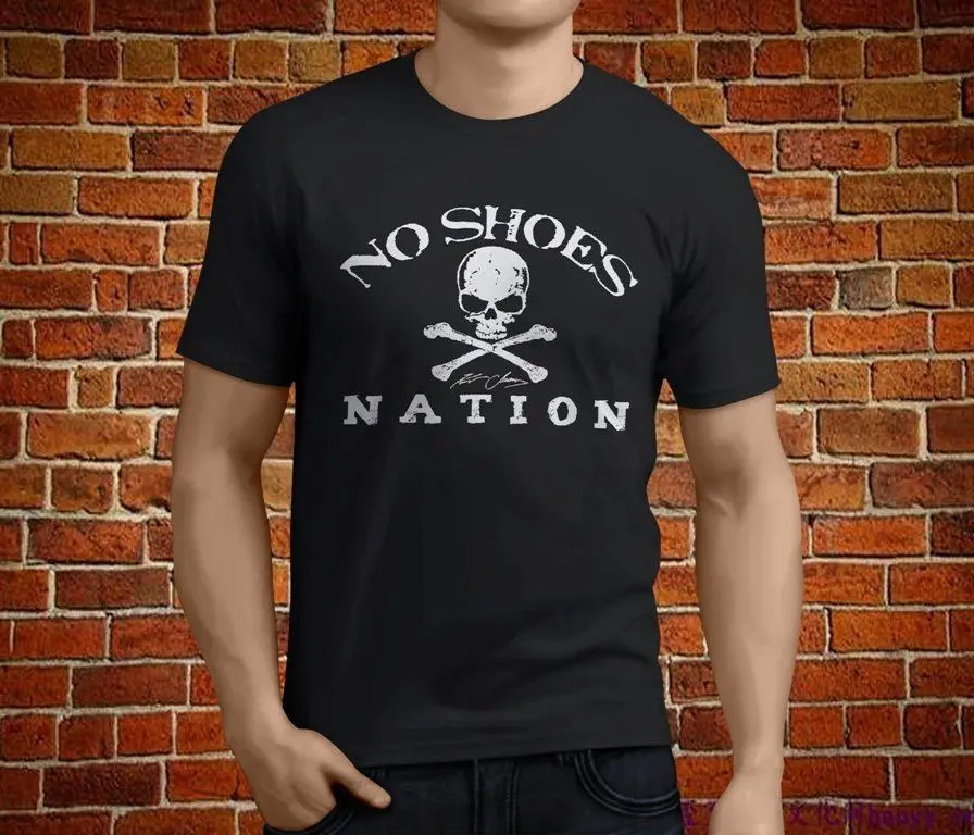 Хит мужские черные футболки Kenny Chesney No Shoes Nation хлопковые с коротким рукавом