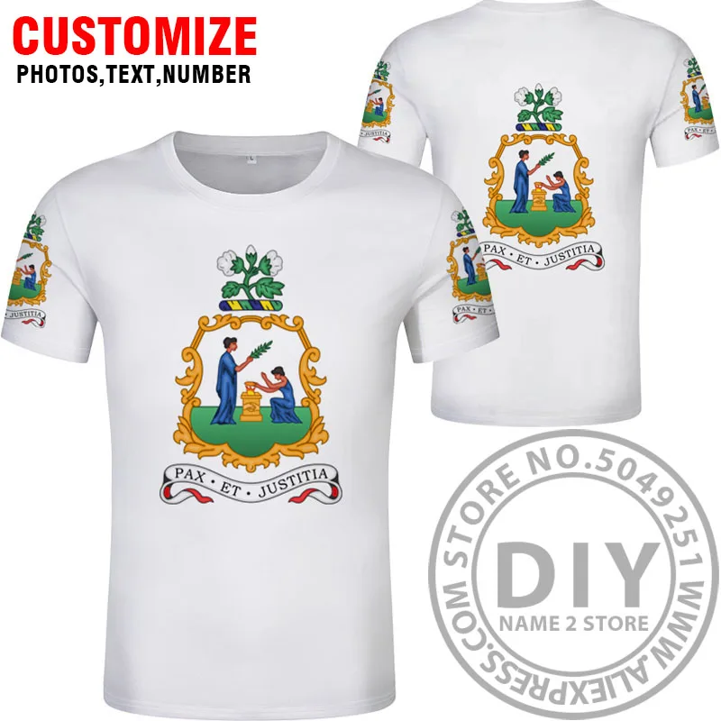 SAINT VINCENT AND THE GRENADINES t shirt diy free custom made name number vct T-Shirt nation flag vc country print photo clothes | Мужская