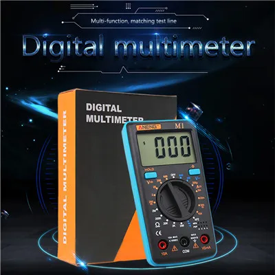 Синий ANENG M1 DIY цифровой мультиметр esr метр мультиметровый тестер истинный rms цифровой мультиметр Тестеры мультиметр рихметры dmm 400a - Цвет: Синий