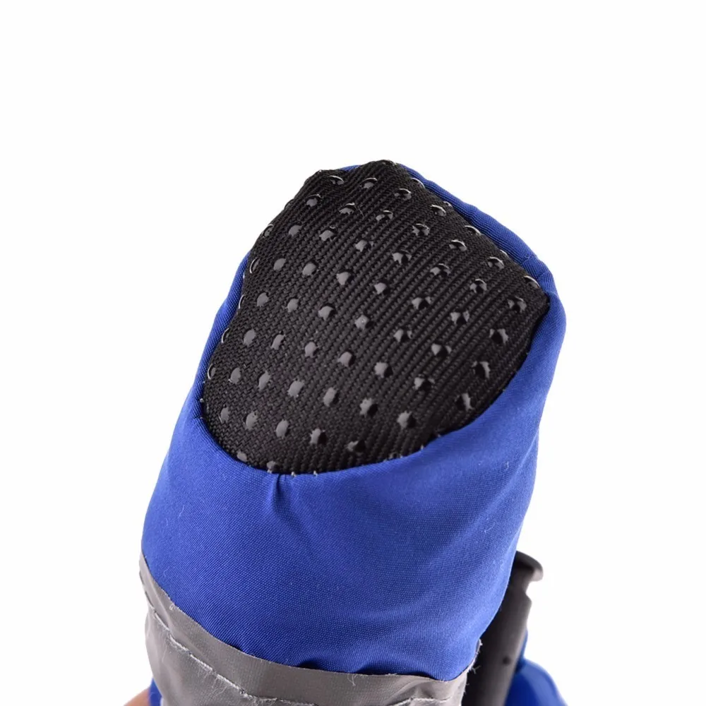 4 шт. Водонепроницаемая Обувь для собак Светоотражающие Нескользящие резиновые