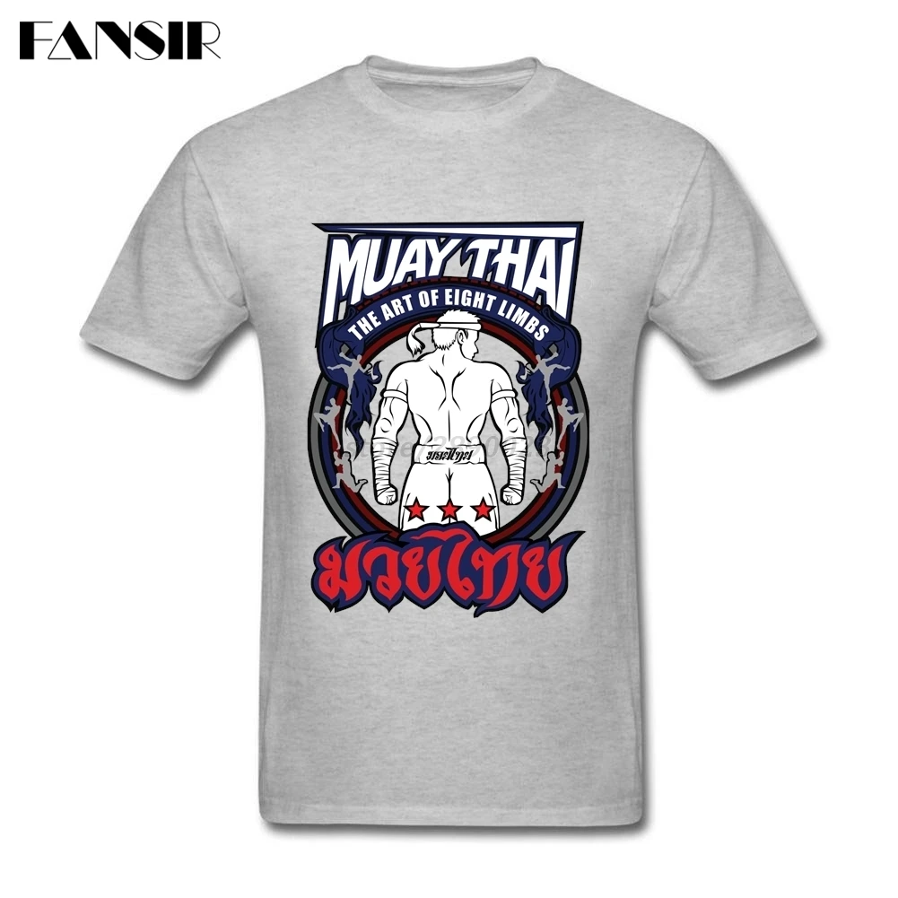 Летняя мужская футболка Мужская Muay Thai Strong Back Fighter с логотипом коротким рукавом