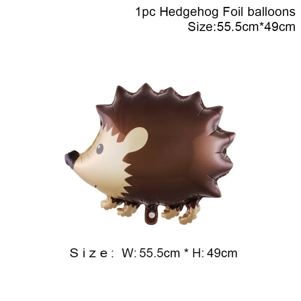Hedgehog Джунгли день рождения фон Джунгли животных украшения для вечеринки в стиле сафари Дети День рождения подвесной баннер первый день рождения Декор - Цвет: Hedgehog