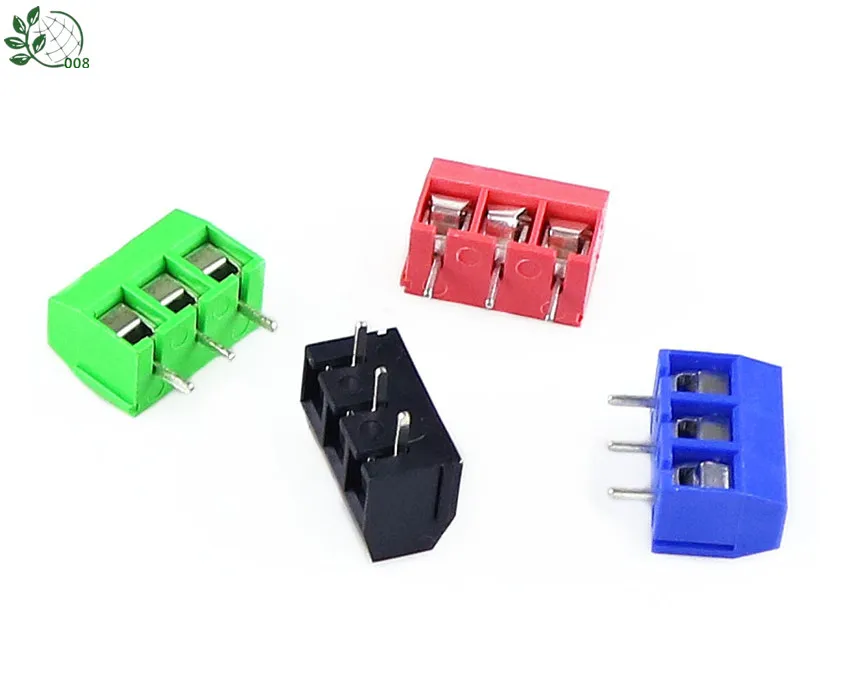 10 шт. KF301-5.0-3P шаг 5,0 мм KF301-3P прямой контактный PCB 2 Pin 3 Pin винт Клеммная колодка Разъем