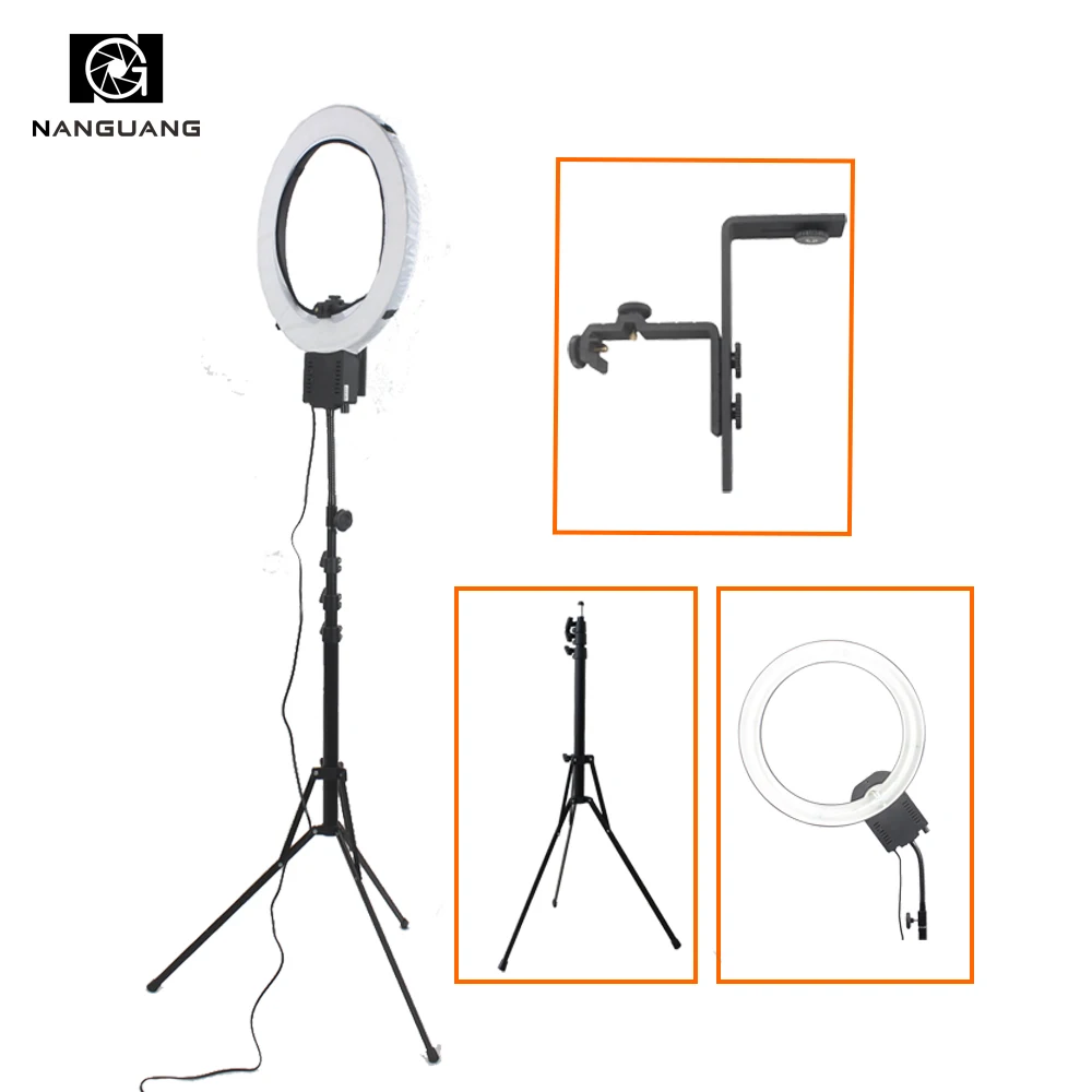 

CN-65C PRO 65W Stepless Dimming Ring Light Lamp with 210cm Stand and Z Type Bracket for Still-life Photographic Portrait