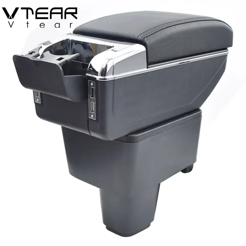 Vtear для chevrolet Sail автомобильный подлокотник, кожаный ящик для хранения, USB подлокотник, Стайлинг, аксессуары для интерьера, украшение автомобиля 2013 10 шевроле спарк интерьер