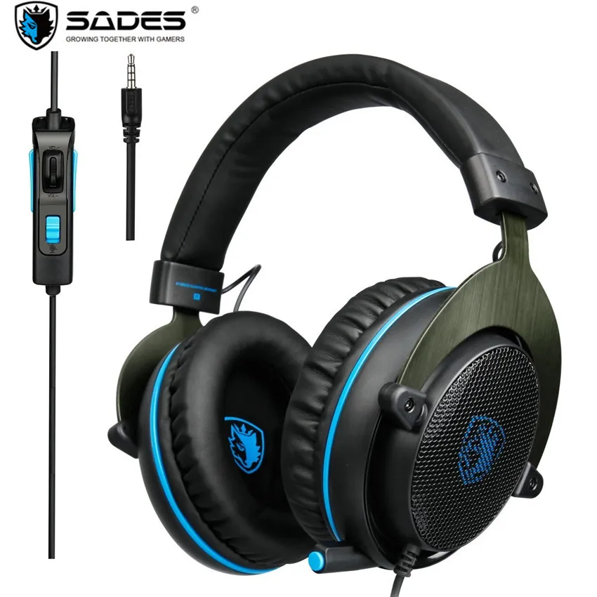 Sades R3 3.5 мм Игровые наушники с микрофоном Hi-Fi Auriculares стерео Бас игры гарнитура для ПК геймера PS4 Xbox One смартфон