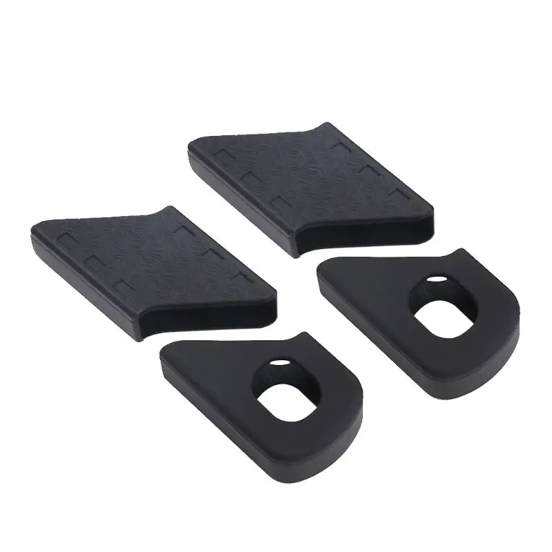 Black-Bevel Edge 1 пара MTB дорожный велосипед Кривошип защитный рукав Bycicle кремнезема Защитная Крышка Аксессуары для велосипеда для SHIMANO - Цвет: Black-Bevel Edge