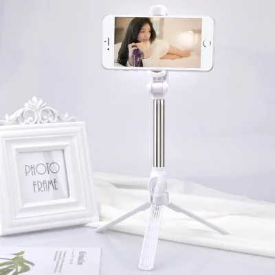 white Палка для селфи штатив монопод для iPhone IOS samsung Xiaomi huawei Android OS телефон гибкий штатив подставка для Gopro камера держатель - Цвет: white