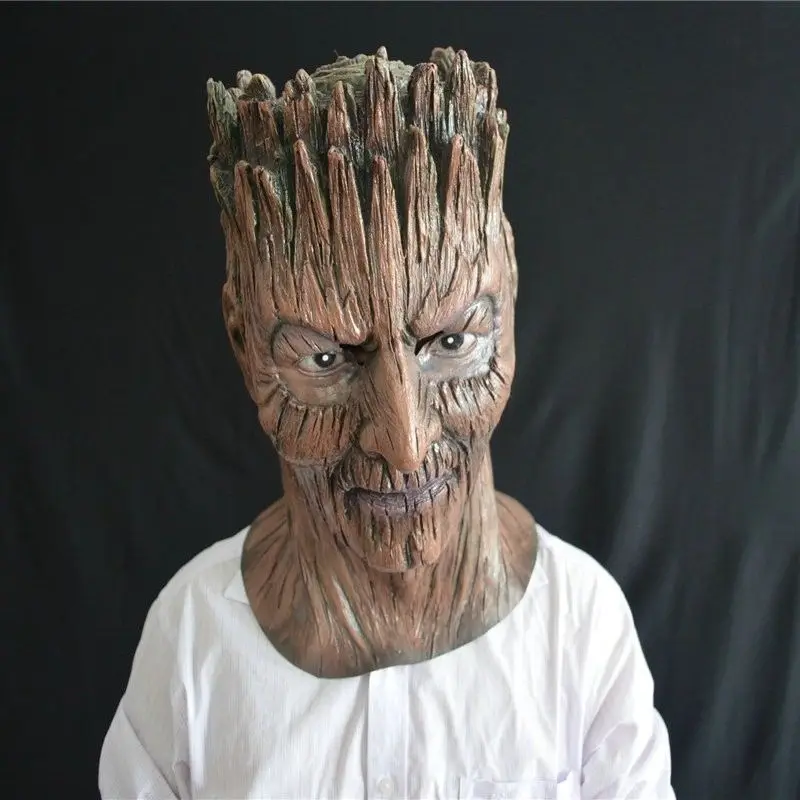 

Masquerade Halloween Mask Cosplay Latex Mask Costume Props Funny Latex Tree Demon Party Mask