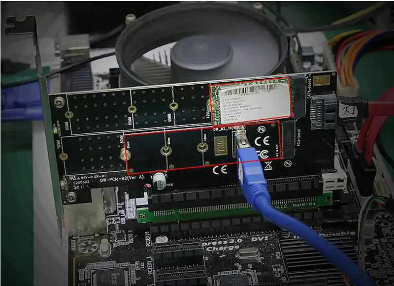 Переходная карта PCI-E PCI Express 3,0 для NVME M.2 NGFF SSD 110mmM_Key и B_Key PCIE pcie M2