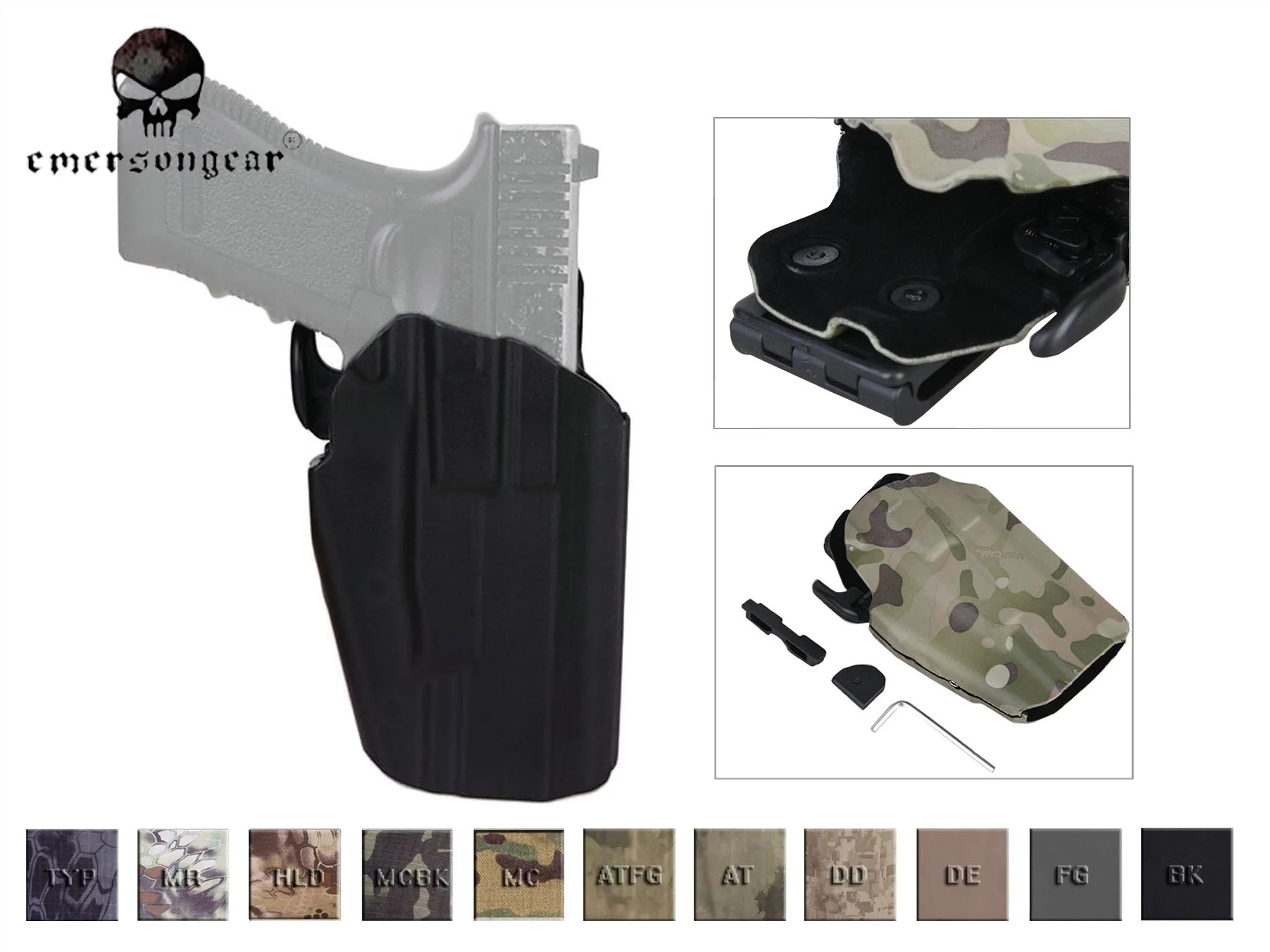 EmersonGear RightHand 579 Gls Pro Fit чехол для страйкбола боевой пистолета EM6284|gun needle|gun targetgun light |