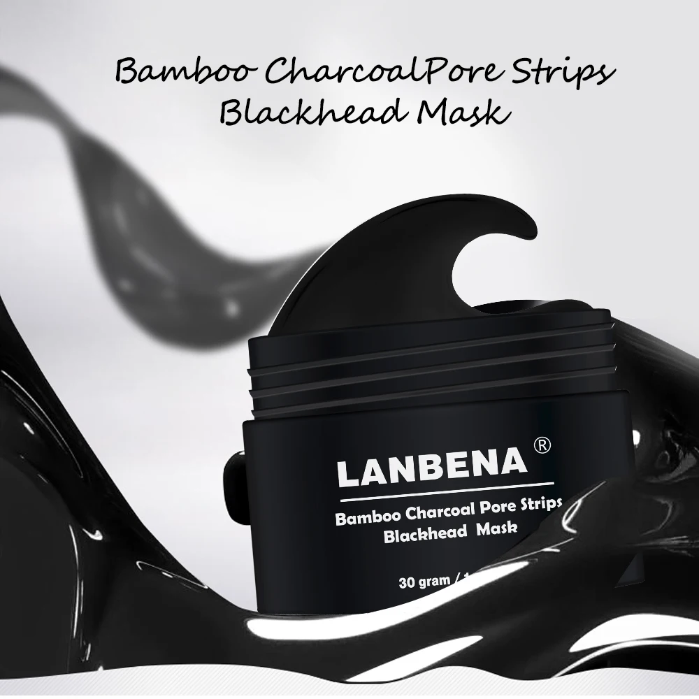 Маска LANBENA из бамбукового угля черная маска удаление глубокой чистки угрей