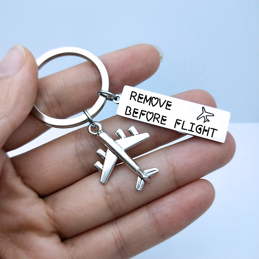 Брелок для ключей с надписью REMOVE BEFORE FLIGHT | Украшения и аксессуары