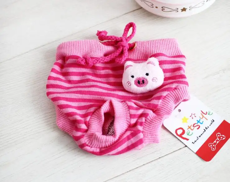 1 шт. модные штаны в полоску с рисунком собак кошек собачьи трусы для менструации