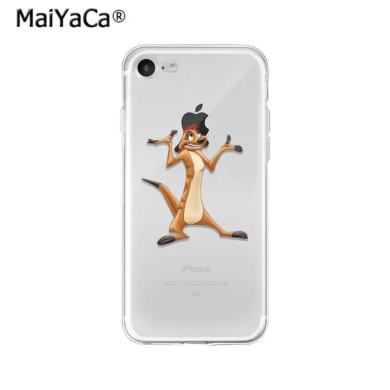 MaiYaCa лев Король Симба ТПУ Мягкие аксессуары для телефона чехол Apple iPhone 8 7 6 6S Plus X XS