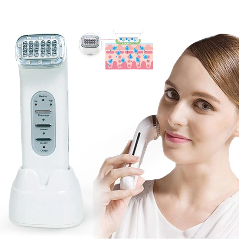 Dot Matrix RF Radio Frequency Far-infrared Wave Therapy Wrinkle Removal Face Lifting Skin Tightening Facial SPA Massage Machine