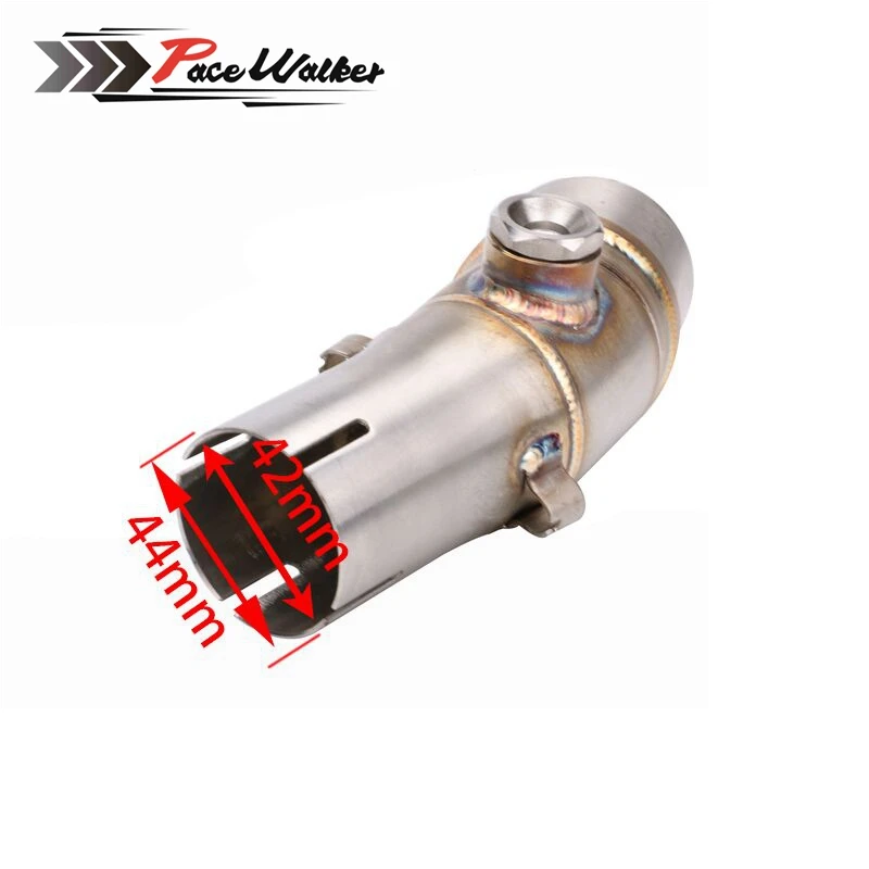 A middle connect for kawasaki ER6N Motorcycle Exhaust Pipe Muffler Escape Connecting Front Link Moto Mid | Автомобили и мотоциклы
