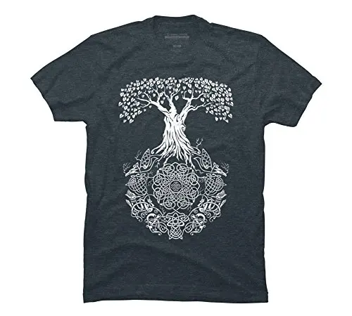 Мужская футболка Yggdrasil древо Жизни мужские Графических Футболка | одежда
