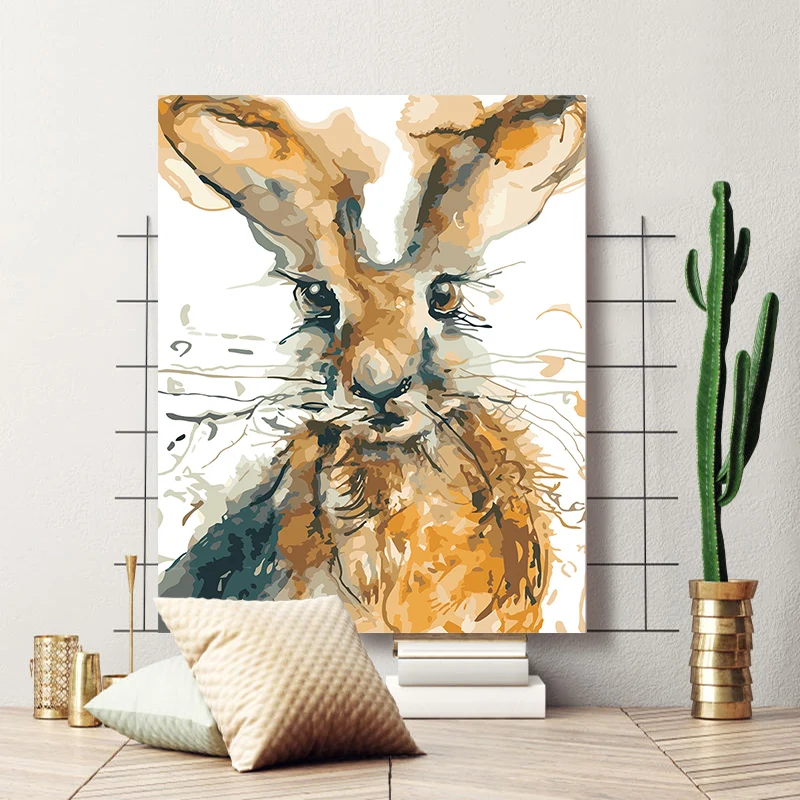 paint by number art painting creative hand-painted eyes animal living room bedroom decorative | Дом и сад