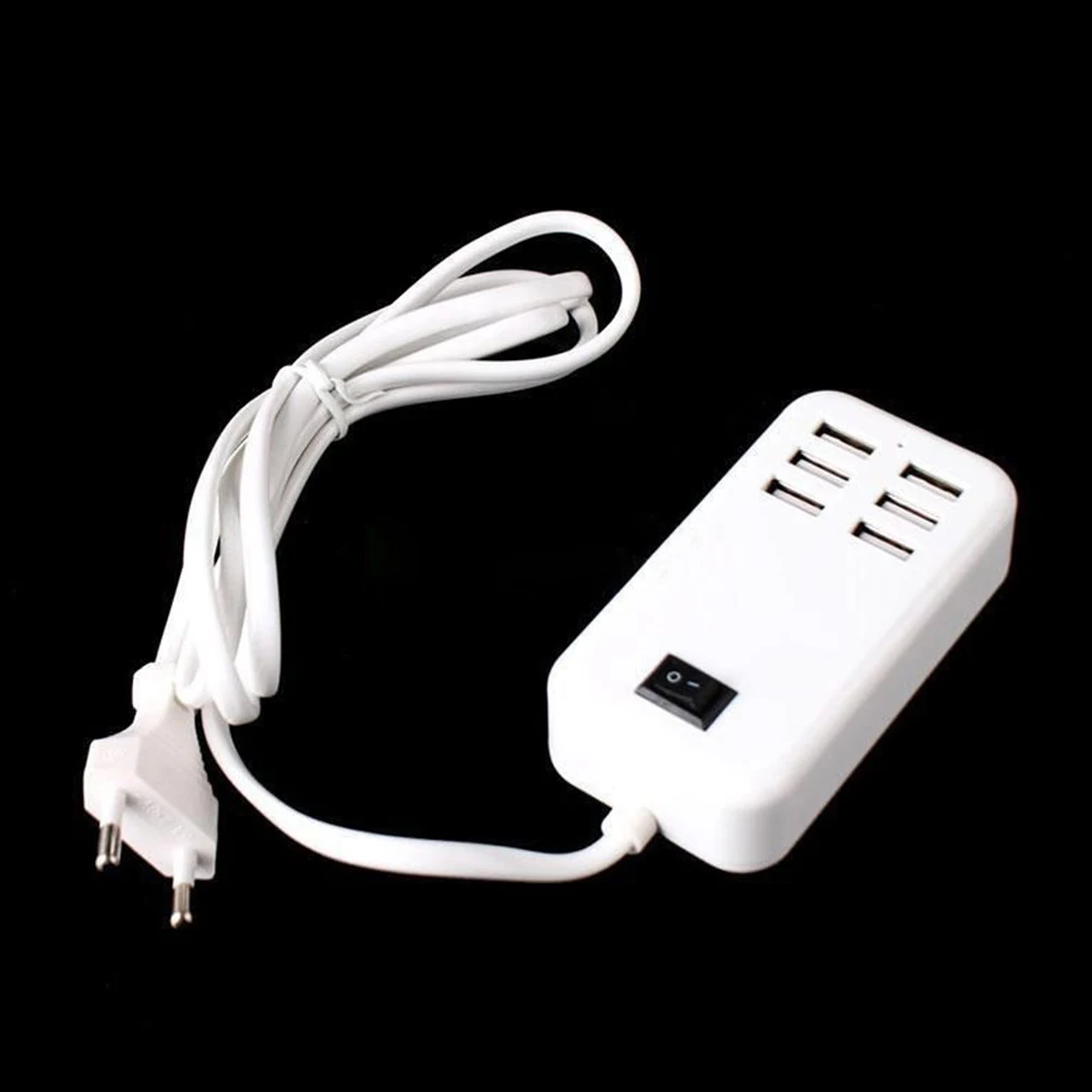 6 Порты usb Зарядное устройство концентратора 6A Desktop EU/US настенная розетка зарядки