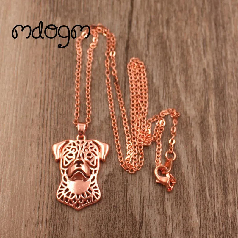 Милый ротвейлера ожерелье собака животное кулон покрыто золотом серебром