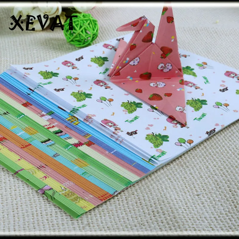 Бумажные краны оригами 15*15 см новый креативный дизайн фруктов крафт бумага 70 шт.