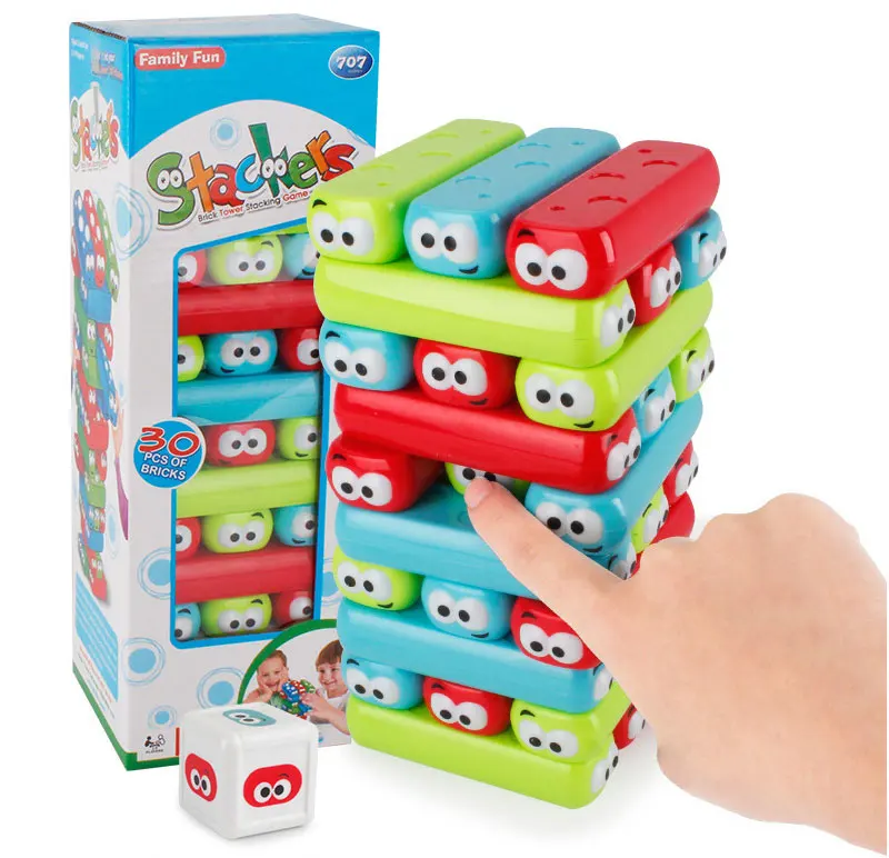 30 шт. стек Модель Строительный Блок игрушка для детей обучающая настольная игра для детей мальчиков оригинальная и забавная Детская пирамидка подарки