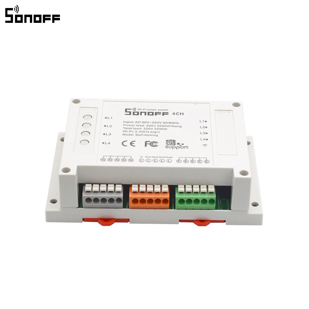 Sonoff 4CH Wifi умный переключатель универсальный дистанционный интеллектуальный