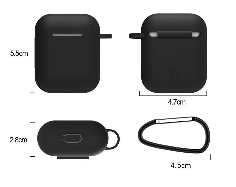 23 цвета мягкий силиконовый ударопрочный чехол для наушников Smart Airpods