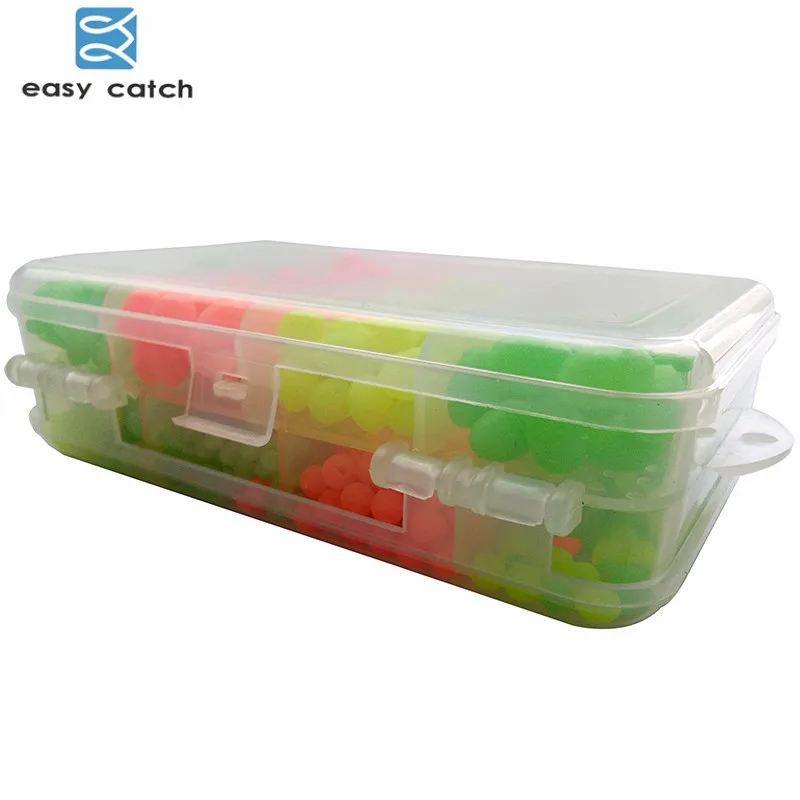 Светящиеся бусины Easy Catch 1000 шт. круглые пластиковые для рыбалки оранжевые желтые